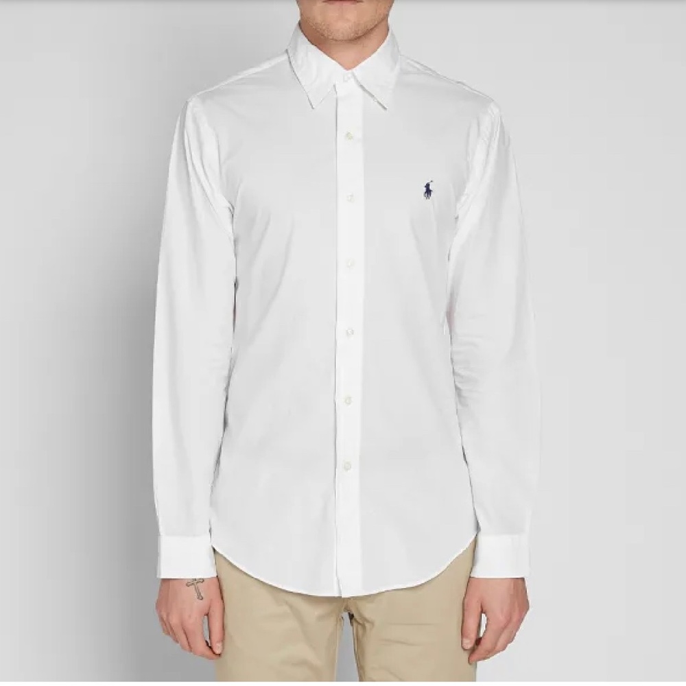 POLO RALPH LAUREN MENS LONG SLEEVE OXFORD BUTTON DOWN SHIRT